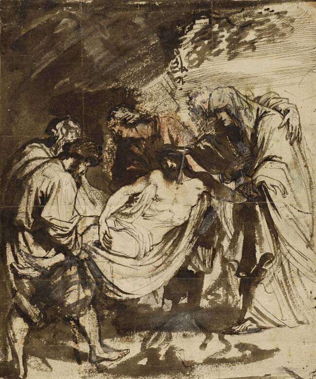 La mise au tombeau Antoine van Dyck