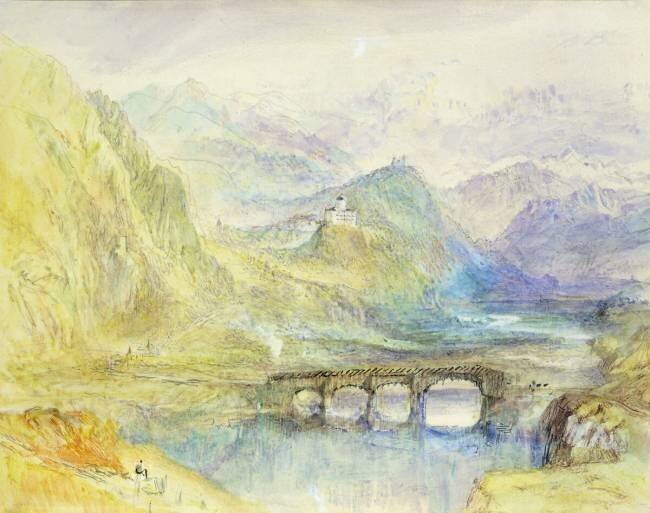 La vallée de la Domleschg Joseph Mallord William Turner