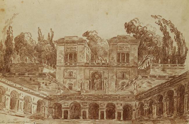 La Villa Farnese Hubert Robert