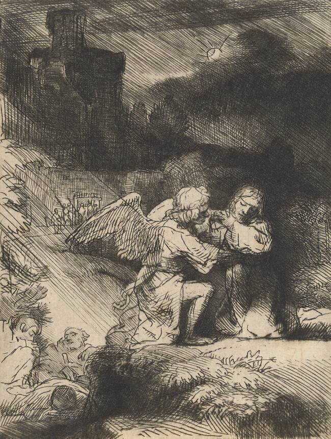 L'agonie dans le jardin Rembrandt