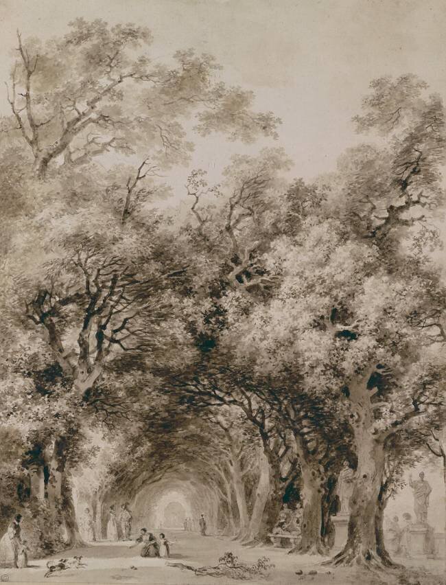L'allée ombrageuse Jean-Honoré Fragonard