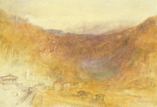 Le col du Brunig depuis Meiringen Joseph Mallord William Turner