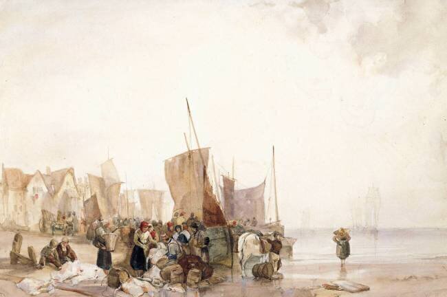 Le Retour de la pêche Richard Parkes Bonington