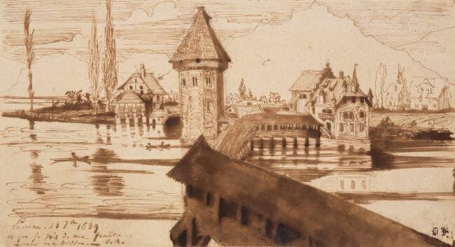 Lucerne, Vieux pont Victor Hugo