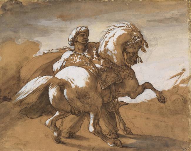 Mameluck retenant son cheval Théodore Géricault