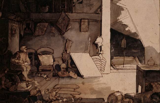 Mansarde d'artiste Rodolphe Bresdin