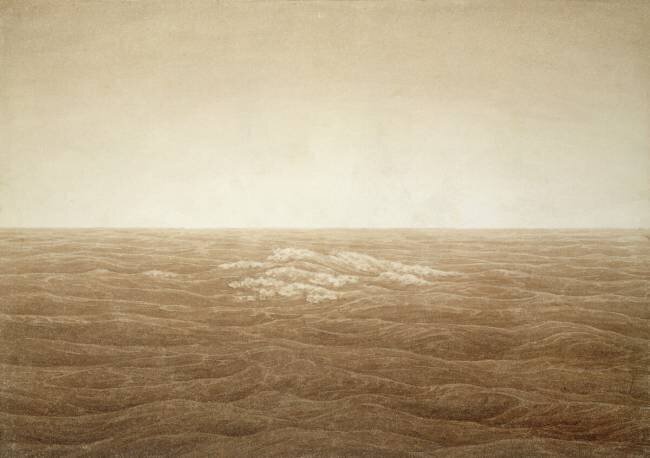 Mer au lever du soleil Caspar David Friedrich