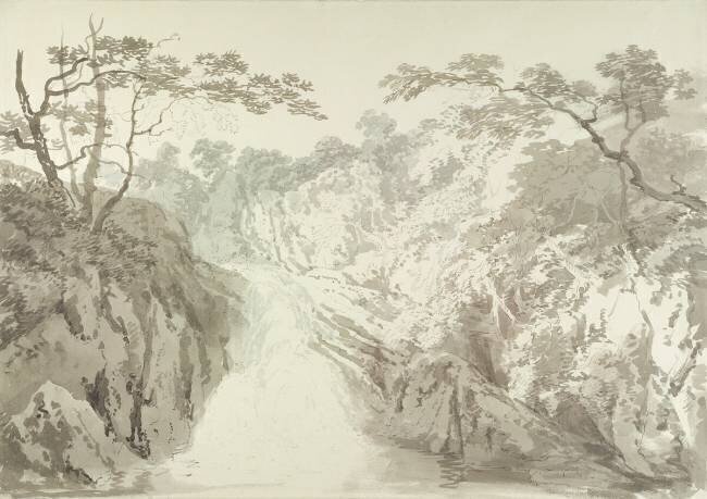 Paysage avec chute d'eau Joseph Mallord William Turner