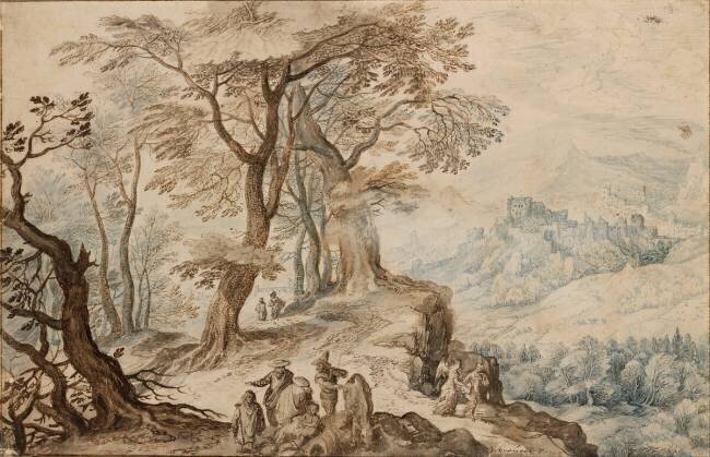 Paysage avec Tobias Jan Brueghel le Jeune