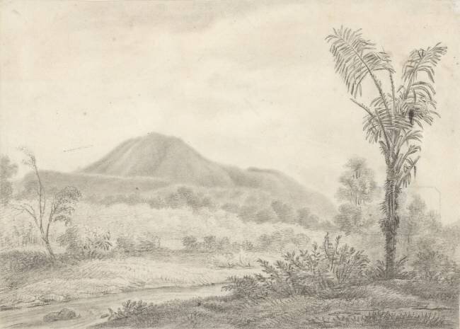 Paysage avec un Volcan Jannes Theodorus Bik