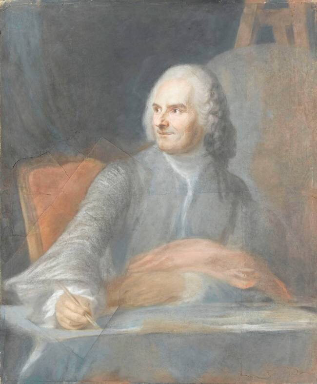Portrait de Jean Restout, peintre Quentin de La Tour