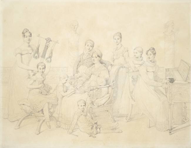 Portrait de la famille de Lucien Bonaparte Jean-Auguste-Dominique Ingres