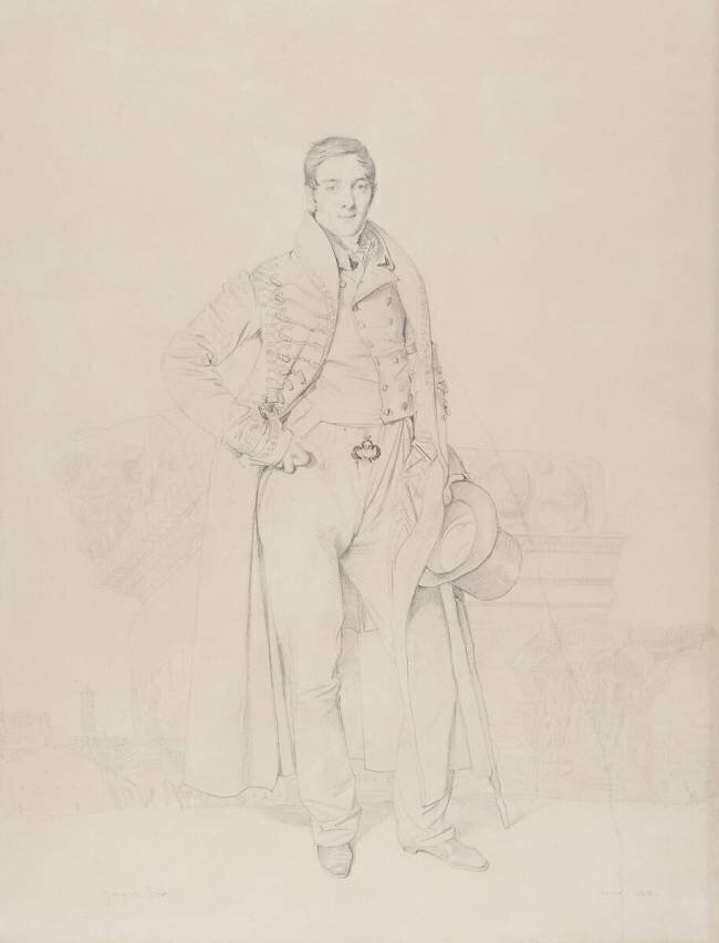 Portrait de l'architecte Alexandre Bénard Jean-Auguste-Dominique Ingres
