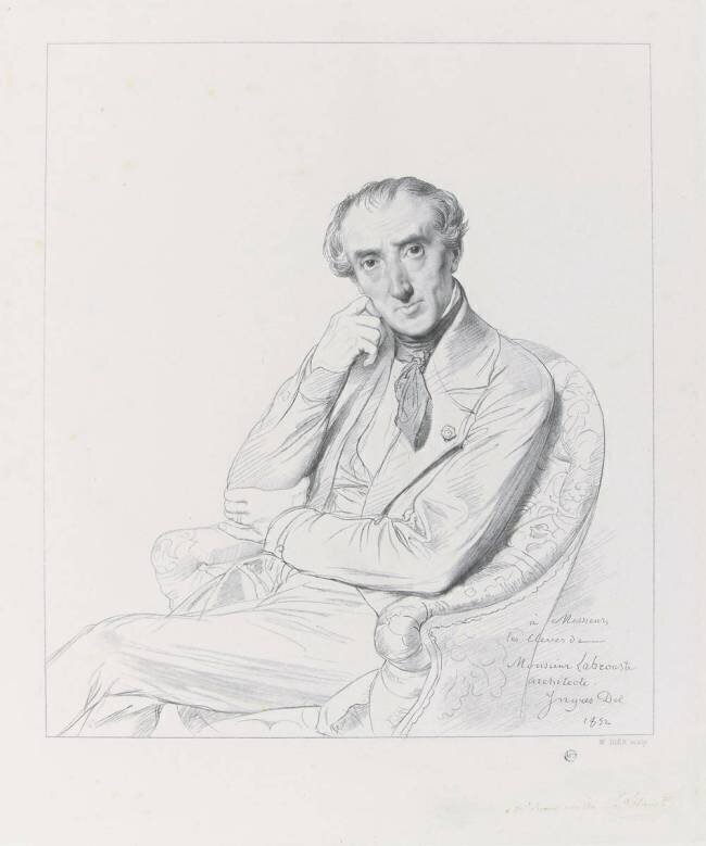 Portrait de l'architecte Henri Labrouste Jean-Auguste-Dominique Ingres