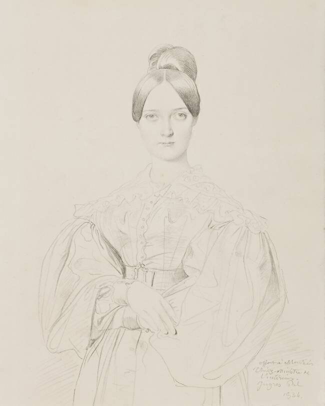 Portrait de Madame Thiers Jean-Auguste-Dominique Ingres
