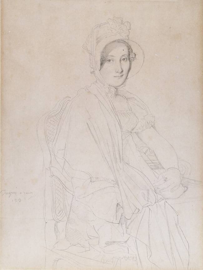 Portrait de Marie Marcoz Jean-Auguste-Dominique Ingres