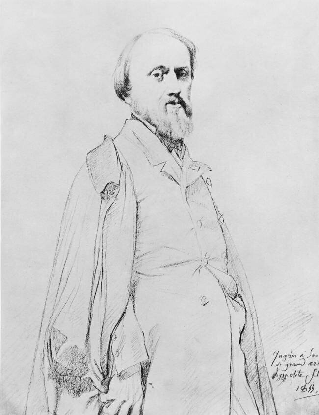 Portrait du peintre Hippolyte Flandrin Jean-Auguste-Dominique Ingres