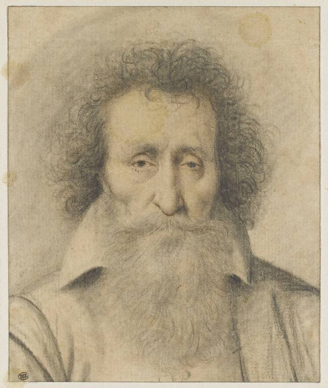 Portrait d'un magistrat barbu, vu de face Nicolas Lagneau