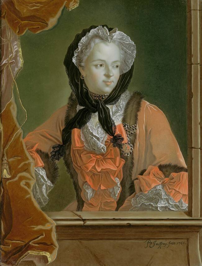 Portrait en buste de la reine Marie Leszczynska (1677-1768) Pierre Jouffroy