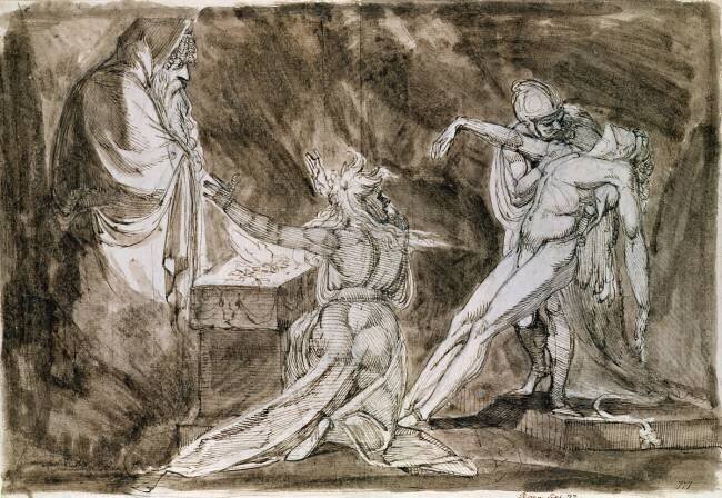 Study for "Saul and the Witch of Endor" Johann Heinrich Füssli