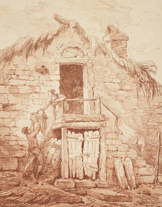 Un chalet en pierre Hubert Robert