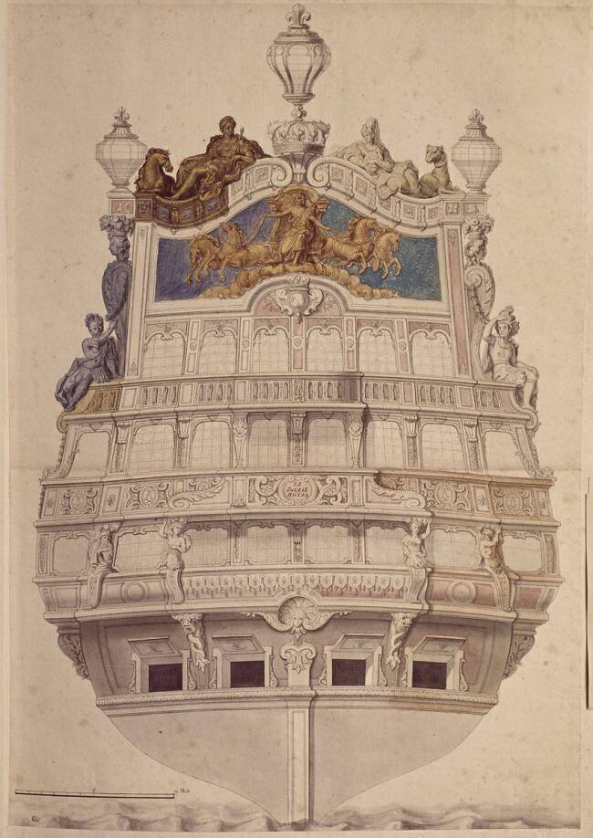 Vaisseau : Le Soleil Royal Jean Berain Père