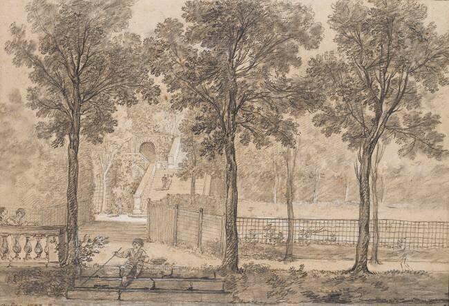 Vue du parc d'Arcueil Jean-Baptiste Oudry