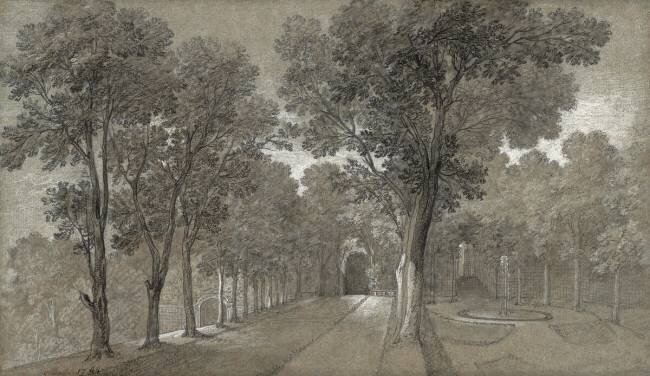 Vue du parc d'Arcueil Jean-Baptiste Oudry