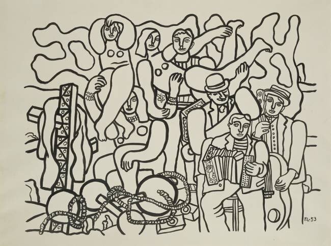 Acrobates et musiciens Fernand Léger