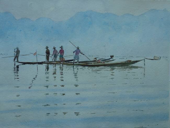 Pêche au lac Inle Wilson Clive