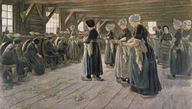 Atelier de filage à Laren Max Liebermann