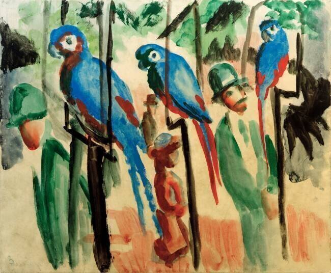 Aux perroquets August Macke