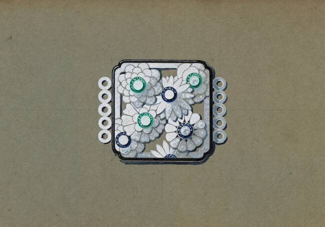 Boucle fleurie anonyme