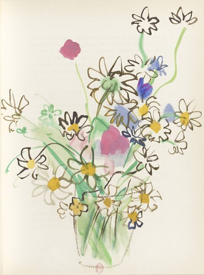 Bouquet de pâquerettes, Pour un herbier, Colette Raoul Dufy