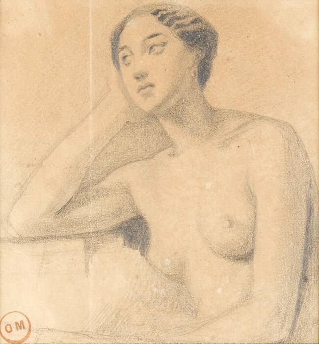 Buste de femme d'après le modèle Gustave Moreau