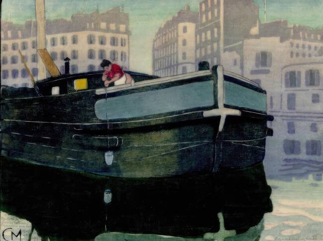 Canal à Paris Carl Moser