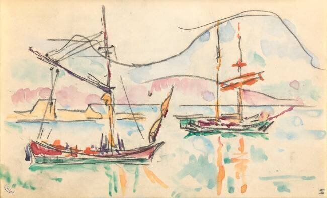 Carnet : La côte Nord de la Corse Paul Signac