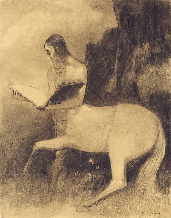 Centaure Lisant Odilon Redon