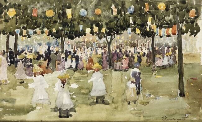 Central Park Maurice Brazil Prendergast