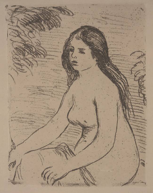 Femme nue assise Auguste Renoir