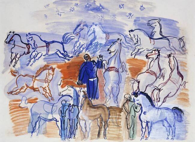 Chevaux au Cirque Raoul Dufy