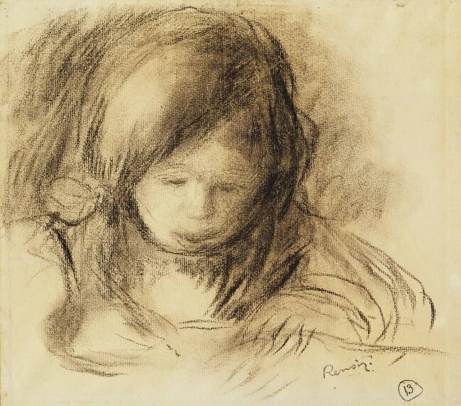 Coco Ecrivant Auguste Renoir