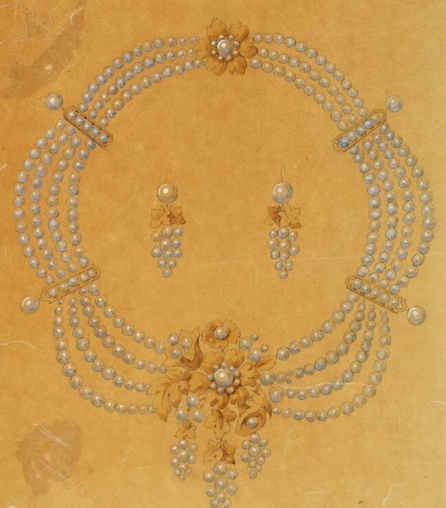 Collier et boucles d'oreille Léon Rouvenat