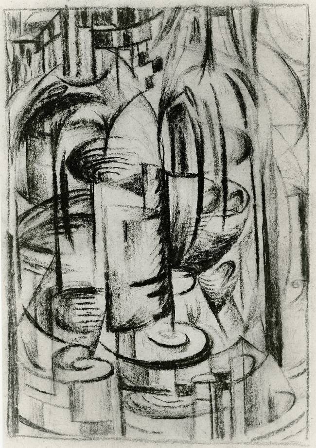 Composition futuriste Alexander Bogomazov