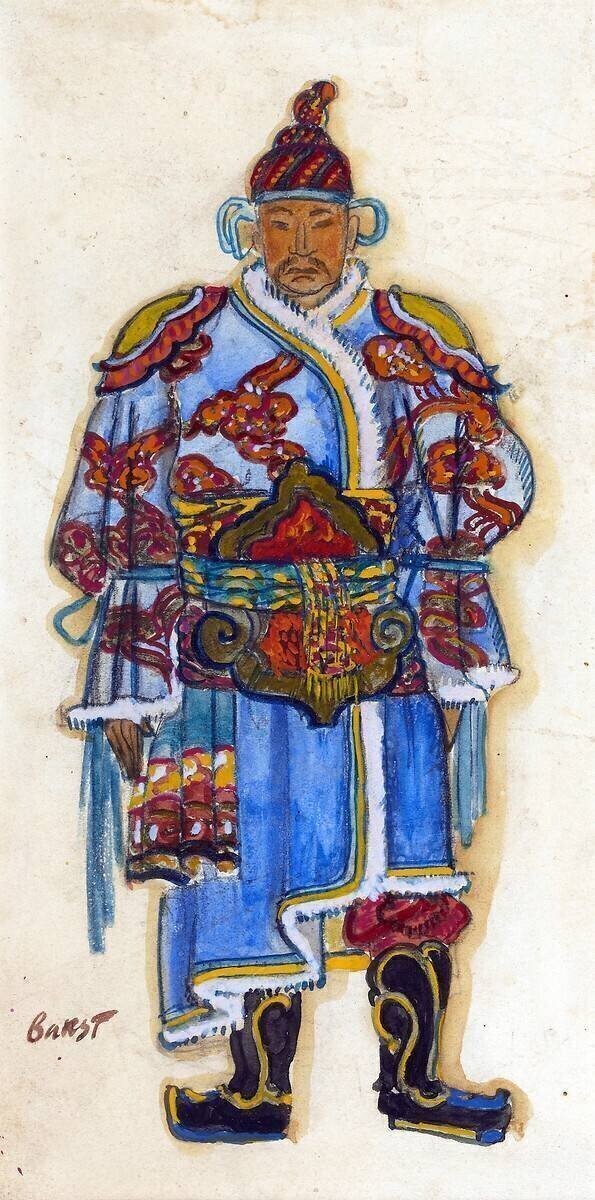 Conception de costumes orientaux Léon Bakst