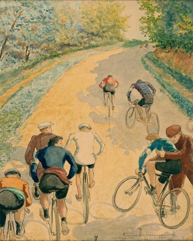 Course cycliste. Georges Duchesne