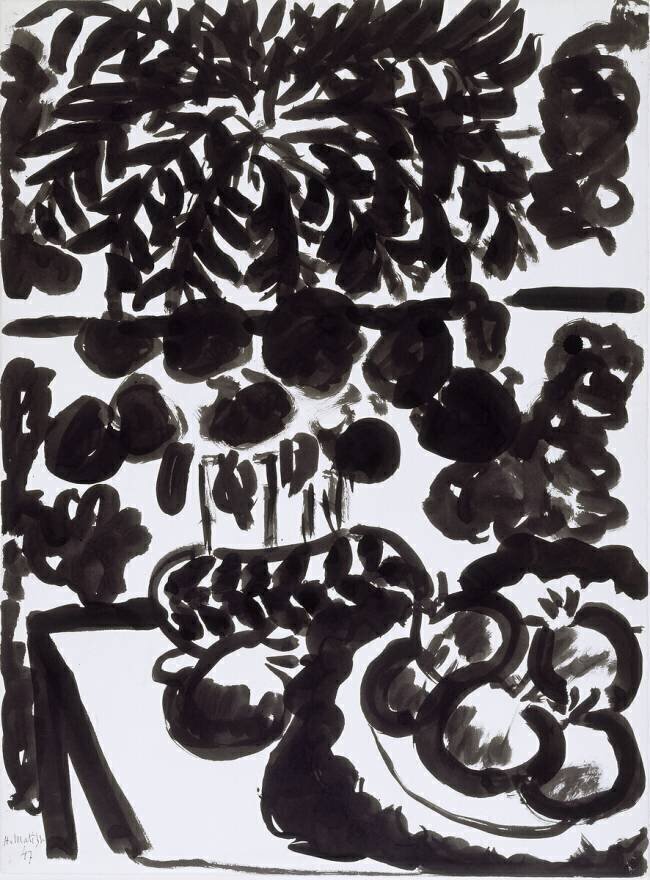 Dahlias, grenades et palmiers Henri Matisse