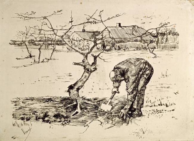 Dans le verger Vincent van Gogh