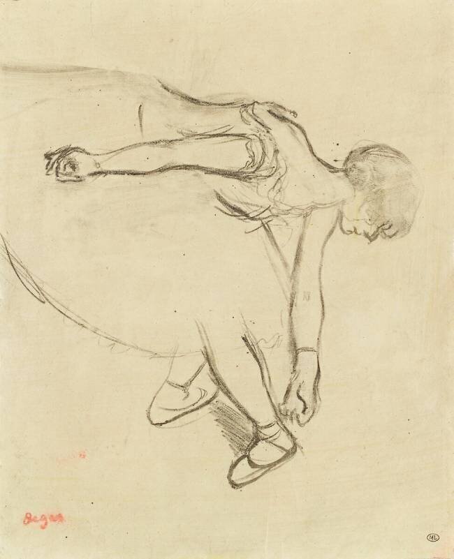 Danseuse en quatrième position Edgar Degas