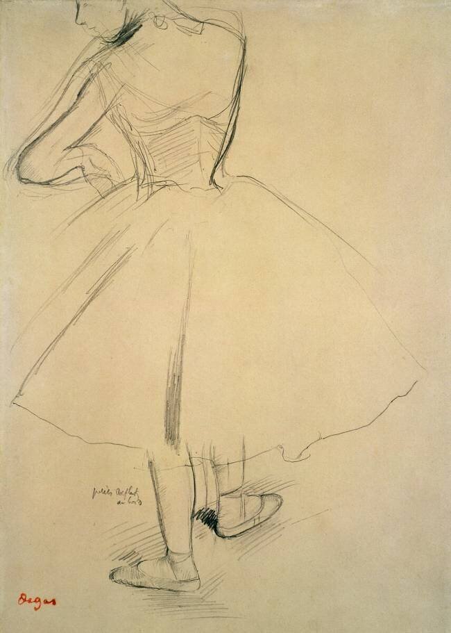 Danseuse vu de dos Edgar Degas